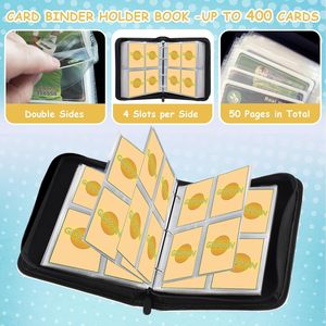 Bán buôn pokemo Ned giao dịch thẻ chất kết dính 4-Pockets zippered <span class=keywords><strong>PU</strong></span> thư mục cho thẻ tín dụng lưu trữ - Product Image 5