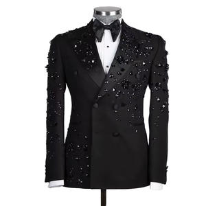 Abiti da uomo in metallo di lusso impreziositi esclusivi per la popolare serie di abiti da sposa in stile occidentale - Product Image 6