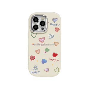 Adatto per <span class=keywords><strong>Apple</strong></span> 16 Pro Max <span class=keywords><strong>custodia</strong></span> per telefono cuore colorato <span class=keywords><strong>iPhone</strong></span> 15 Pro semplice <span class=keywords><strong>14</strong></span> opaco 13 Pro copertura completa antiurto - Product Image 5