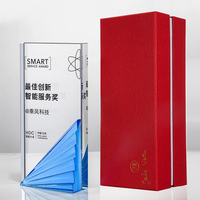 Trophée Aile Colorée 2024, Plaque Colorée, Plaque en Cristal, Récompense Personnalisée, Récompenses en Cristal, Trophée en Verre Personnalisé