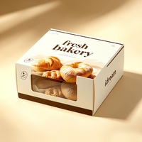 Emballages en gros haut de gamme pour pâtisseries : pliables, écologiques, avec fenêtre personnalisée, finition mate et doublure en mousse pour donuts