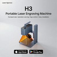 Machine de gravure laser portable Laser Sparrow H3 Creator 5W pour cuir, papier, bois, acrylique, caoutchouc
