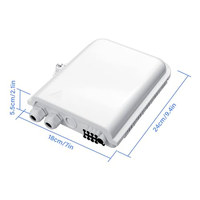 Boîtier de terminaison optique étanche OEM ODM 8 cœurs en ABS pour identification de fibres, pour usage intérieur ou extérieur