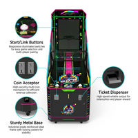 Machine d'arcade de basketball d'intérieur commerciale avec distributeur de tickets, accepteur de pièces, jeu en réseau et éclairage RGB pour salle de jeux