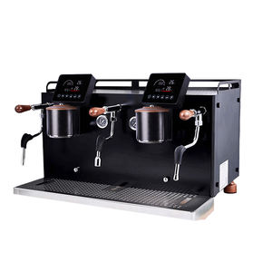 Machine à café expresso semi-automatique intelligente multifonction 2 groupes 3 chaudières Pompe rotative importée Machine à cappuccino commerciale - Product Image 1