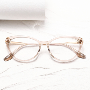 Cat Eye Full Rim <b>Eyeglasses</b> Solid Transparent Anti-Uv Unisex Adults Vision Correction <b>Frames</b> - Product Image 1