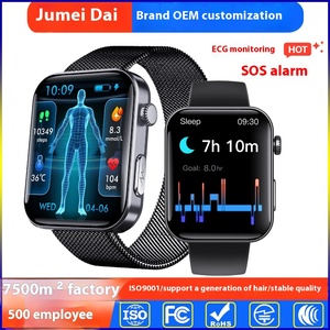 All-Day Heart Rate Detection ECG Monitoring IPS Display Smart <strong>Watch</strong> F300Ecg Foreign Trade iOS SOS IP67 Silicone Plastic - Product Image 6