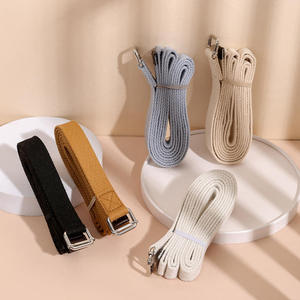 Banda Elástica Deportiva <span class=keywords><strong>de</strong></span> Algodón para Fitness, Estiramiento y Todas las <span class=keywords><strong>Asanas</strong></span>, Correa Resistente con Hebilla Deslizante <span class=keywords><strong>de</strong></span> Metal - Product Image 2