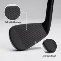 Ensemble de fers de golf forgés Black 790, fers à corps creux de qualité supérieure, 4-PW, pour droitiers, poignée en caoutchouc