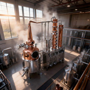 Alambic continu multicolonne haute capacité pour l'éthanol combustible et l'alcool industriel – Système de multi-distillation - Product Image 4