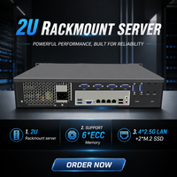 Serveur en rack 2U E5-2695V4 18 cœurs 6*32G ECCRAM 8 baies NAS Serveur NAS X99 Routeur logiciel NAS 2.5 3.5 " SSD Mini PC industriel robuste
