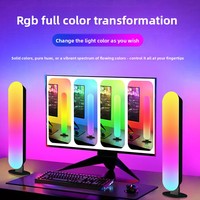 Luz Ambiental LED RGB para Escritorio, Sincronización con Música, Control por Aplicación, Ritmo de Música, Retroiluminación para TV, Monitor de PC, Dormitorio, CE RoHS
