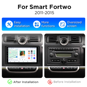 วิทยุติดรถยนต์ Junsun ขนาด 9 นิ้ว รองรับ Carplay และ Android สำหรับรถยนต์ Smart Fortwo ปี 2005-2010 เครื่องเล่น DVD ในรถยนต์ หน้าจอ 2K QLED ความละเอียด 2000*1200P 7870 2.7GHz รองรับ 5G/4G LTE - Product Image 2