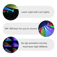 Grace 3W Rgb Animation Laser Show Lights Night Club DJ Led Moving Head Laser Light 3000mw Party Pro Disco Laser Stage Lighting