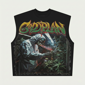 Black Blank Customized <strong>Skull</strong> Graphics Sublimation Print Premium <strong>t</strong> <strong>Shirts</strong> for Men Sleeveless Boxy Cropped Letters Rhinestone Tees - Product Image 1