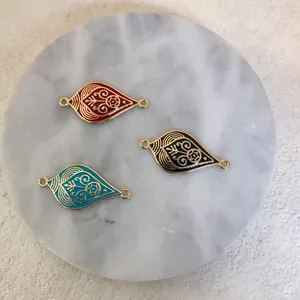 Green Black Blue Color Pretty Special Texture Pendants Jewelry Alloy Metal Pendants Charms For Necklace And Bracelet