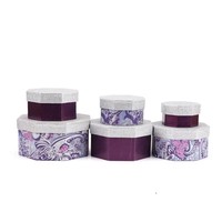 Boîte-cadeau hexagonale avec impression offset, emballage artisanal fait main pour kit de loisirs créatifs
