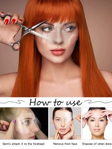 Film de protection Microblading pour extension de maquillage permanente Visière de protection faciale de douche jetable pour les yeux pour les fournitures de Salon de laque - Product Image 4