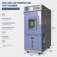 Cámara de Prueba de Temperatura Alta y Baja Controlada en Laboratorio, Equipo de Estabilidad Climática Programable, Proveedor de Fábrica