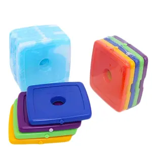 En çok satan serin soğutucular ince öğle yemeği buz paketleri-4 Set soğutucu kutu