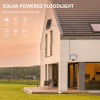 Projecteur solaire LED puissant 10W 1500LM avec détecteur de mouvement PIR, CCT 3000K/6500K, angle de faisceau 120°, corps en ABS, IP65 pour jardins extérieurs
