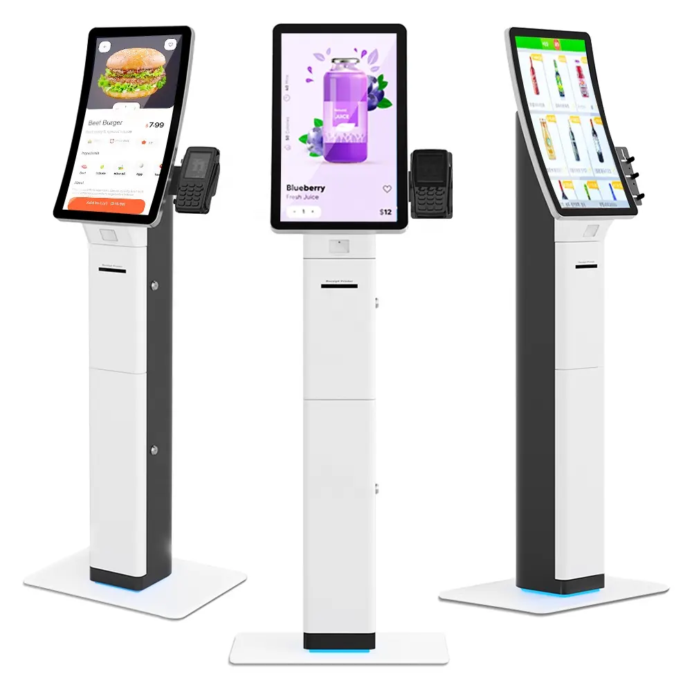 Usingwin tùy chỉnh Lien thông minh McDonald của tự phục vụ đặt hàng máy màn hình cảm ứng kiosk Android Windows nhà hàng thức ăn nhanh