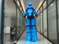 Offre Spéciale Thème Événement Fête Scène Performance Porter Taille Adulte Danse Lumineux Mascotte Costume Costume Avec Lumières LED
