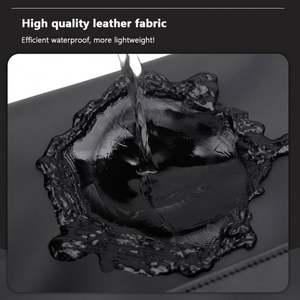 Sac à dos d'école en cuir PU imperméable pour hommes, nouveau logo personnalisé, grossiste en mode, sac à dos pour ordinateur portable pour étudiants - Product Image 6