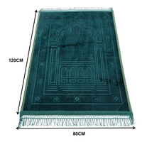 Tapis de prière musulman en polyester Raschel, motif géométrique en relief, multicolore, doux, à poils courts, ethnique, rectangulaire, Mingyue