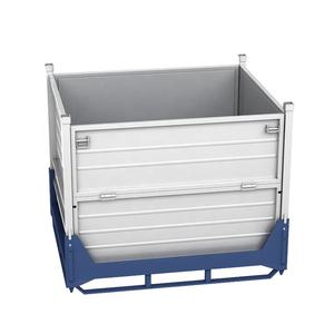 <span class=keywords><strong>Cage</strong></span> de rangement industrielle en métal, boîtes de déménagement empilables pour entrepôts à grande capacité de transport - Product Image 2