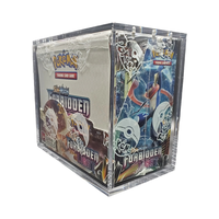 Moderne Transparente Maßgefertigte Vormontierte Pokémon-Karten Vitrine Acryl Rechteckiger Organizer Aufbewahrungs- und Präsentationsständer