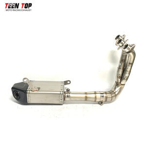 Выхлопная труба из нержавеющей стали для мотоцикла Teentop для <span class=keywords><strong>Yamaha</strong></span> MT09/FZ09 2021 + глушитель выхлопных газов - Product Image 5