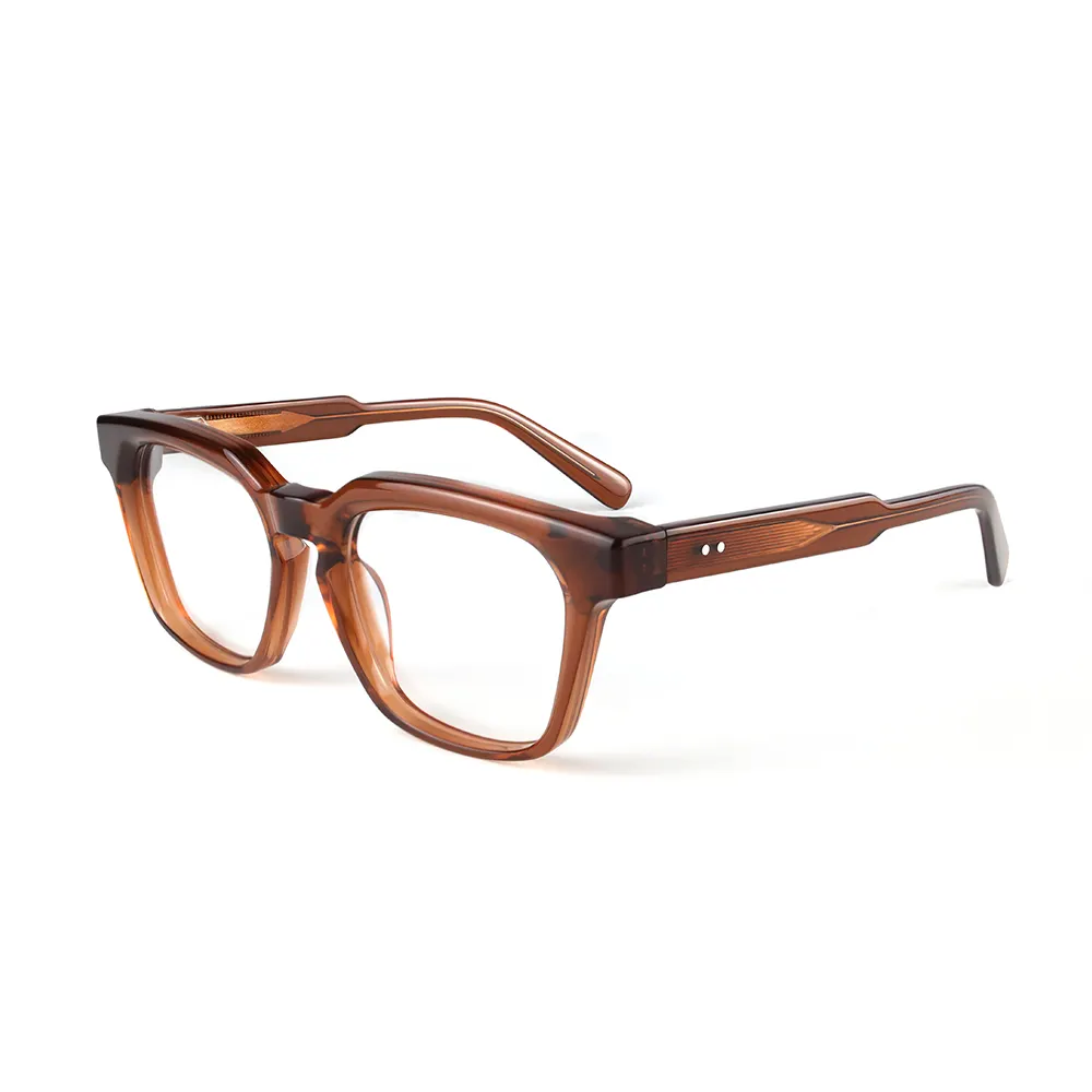 Benyi卸売ヴィンテージカスタムロゴ男性女性厚いアセテートフレーム眼鏡光学メガネ眼鏡