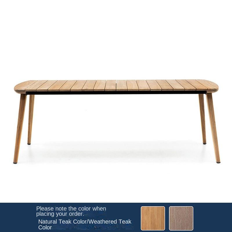 Mesa larga de teca [220*100 * H75cm]]