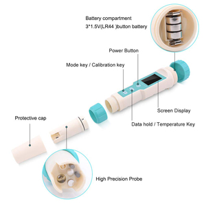 Testeur de qualité de l'eau numérique 7 en 1 PH, température, EC, TDS pour tester l'eau potable - Product Image 4