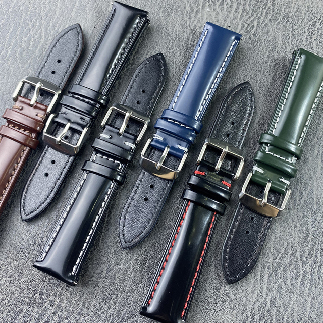 Calfskin Watch Strap 18mm 20mm 22mm Bracelet for Watch Wristband 7 Colors Leather Watchband