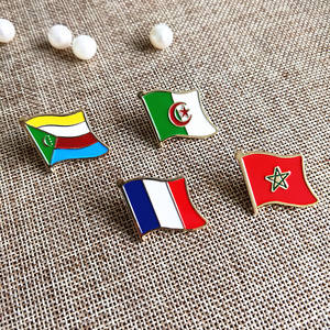 旗ピンバッジ国ロシアモロッコチリラペルガーナサウジアラビアメキシコメキシコパレスチナカナダアメリカエナメル旗ピンブローチ - Product Image 6