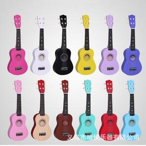 Mini ukelele de 21 pulgadas, instrumento de cuerda de madera para niños, juguete unisex para educación temprana, instrumento musical - Product Image 5