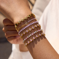 Armband cadeau voor mijn vrouw, dames armbanden van roestvrij staal met hartjes, hoge kwaliteit Valentijns- of kerstcadeau met kaart en doosje, Hainon