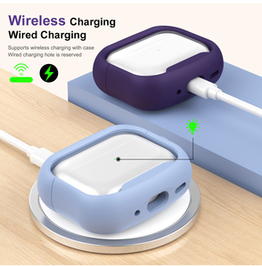 Funda básica transparente para Airpods Gen <span class=keywords><strong>2</strong></span> 3 Pro Clear Bulk Retail Box Package Cover Mosquetón para Airpod 4 Case Purple Pink - Product Image 5