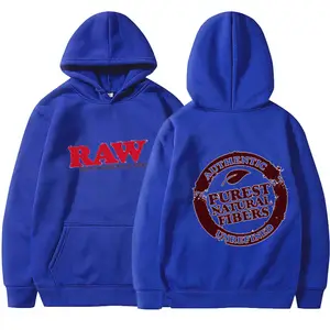 Quantité minimale de commande bas Hommes Hip Hop Plus La Taille Coton Polyester Backwoods RAW Cookie Personnalisé Unisexe Hoodies