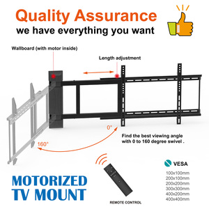 Soporte de TV con Control Remoto, Inclinación y Giro Ajustables, Soporte de Pared Motorizado para TV LCD con Movimiento Completo - Product Image 2