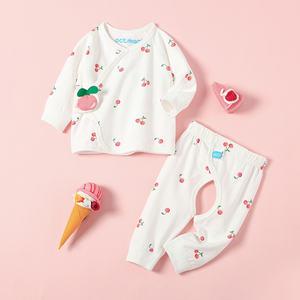 Ensemble de vêtements pour bébé nouveau-né, kimono enveloppant, ensemble 2 pièces, pyjama pour bébé nouveau-né - Product Image 1