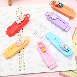 Gomme à effacer Push-Pull Teddy pour étudiants et enfants - Super nette, divers motifs de dessins animés disponibles - Product Image 2