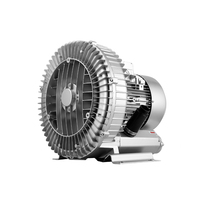 Souffleur électrique sans huile à double turbine en aluminium haute pression à deux étages pour l'aération industrielle