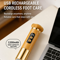Lime à ongles électrique rechargeable USB XM-I68, sans fil, tout-en-un, pour pédicure et manucure, élimination des peaux mortes et polissage des ongles