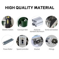 Guide latéral ajustable sur mesure en PVC pour convoyeur à bande de ligne de production d'emballage de cartons