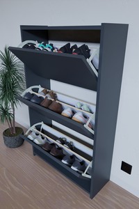 Entryway Furniture Wooden Home <b>Shoe</b> Cabinet <b>Storage</b> Rack <b>Shoe</b> Cabinet for Living Room and Hallway - Product Image 1