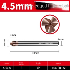 Ba Lưỡi coban mạ titan chamfering dao 90 độ đơn lưỡi mới chamfering thiết bị <span class=keywords><strong>45</strong></span> độ khoan <span class=keywords><strong>bit</strong></span> - Product Image 6