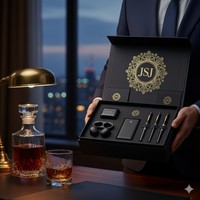 Boîte rigide magnétique pliable haut de gamme écologique avec feuille d'or et logo personnalisé pour l'emballage de cadeaux d'entreprise